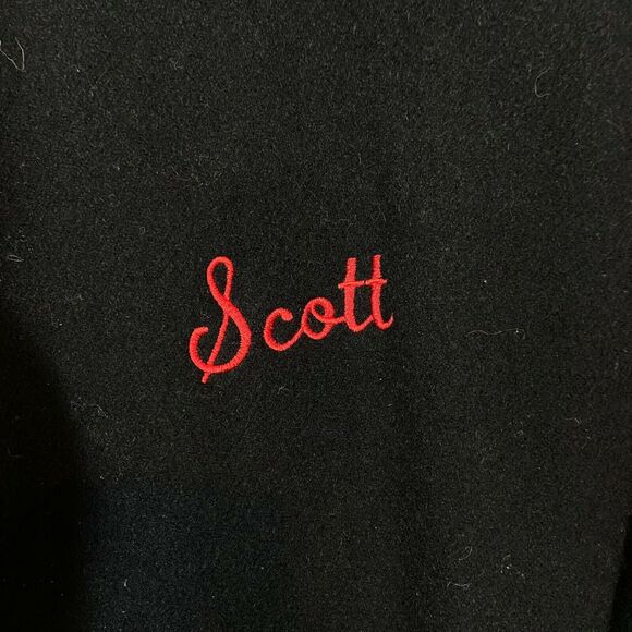 Letterman Varsity Jacket Vintage 1998 Delong Men's Black Long Sleeve size Large - Picture 7 of 16